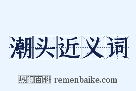 潮头近义词是什么意思的图片